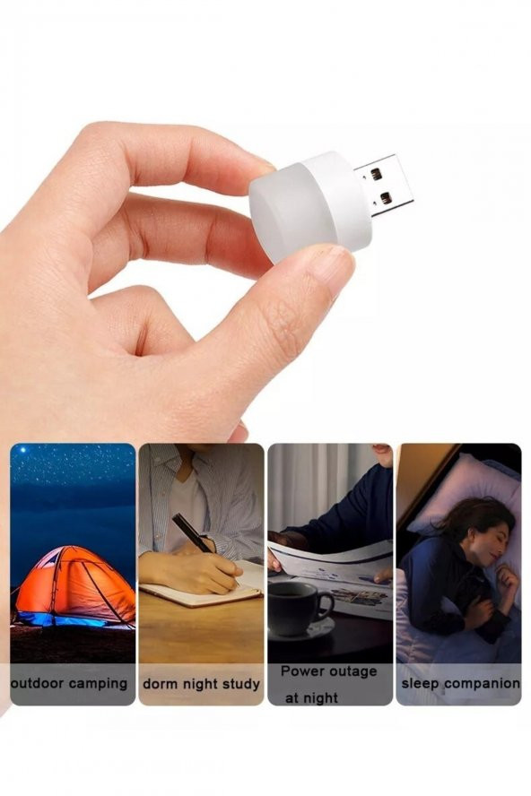 Pazariz Kamp & Gece Lambası Taşınabilir Mini Usb Led Işık