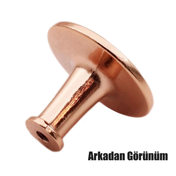 Big Düğme Kulp Mobilya Mutfak Çekmece Dolap Dolabı Kapak Kulpu Kulpları Kulbu Metal Bakır - Resim 5