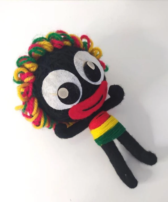 Örgü İp Kız Keçe İlginç Anahtarlık Çanta Süsü Oyuncak Aksesuar - 2