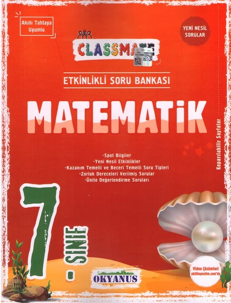 OKYANUS 7.SINIF CLASSMATE MATEMATİK SORU BANKASI 2023