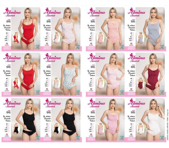 MRR Majestic İp Askılı Dantelli Takım - Resim 6