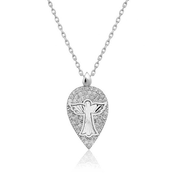 ​925 Ayar Gümüş Melek Damla Kadın Gümüş Kolye ürün görseli