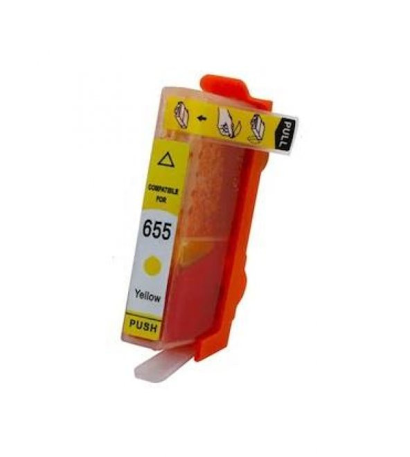 Hp Uyumlu 655 (14,5ML) Muadil Sarı Inkjet Kartuş - 1