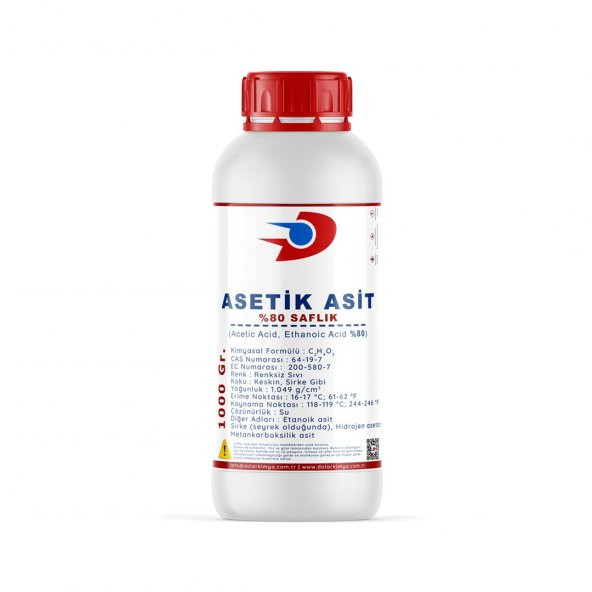 Dolar Kimya Asetik Asit (80) - 1.00 KG