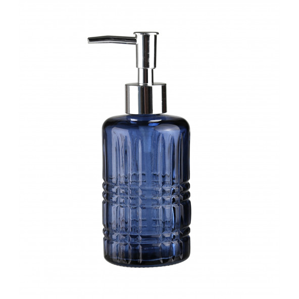 CAM SIVI SABUNLUK''YILDIZ DESENLİ MAVİ 300ML 6''8X17''6CM