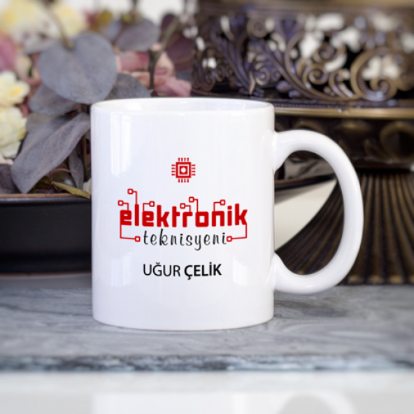 Kişiye Özel Elektronik Teknisyeni Kupa Bardak
