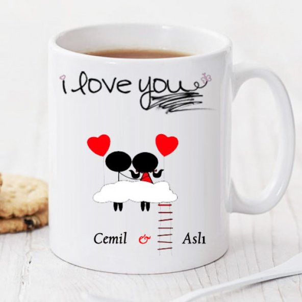 I Love You Kişiye Özel Kupa Pi165