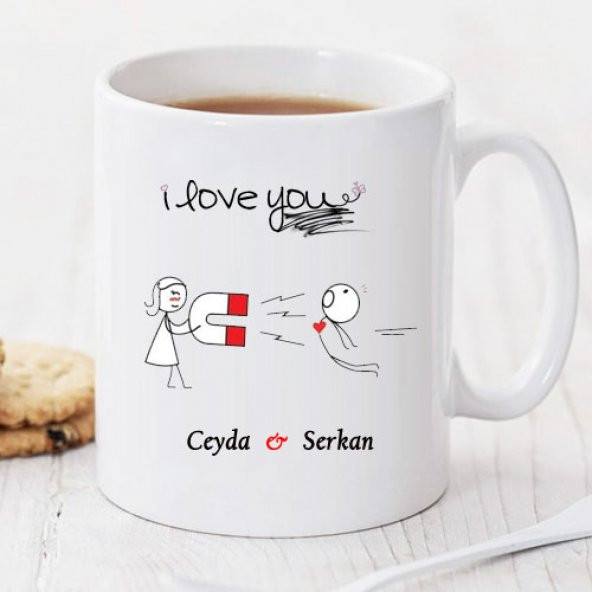 I Love You Kişiye Özel Kupa Pi153