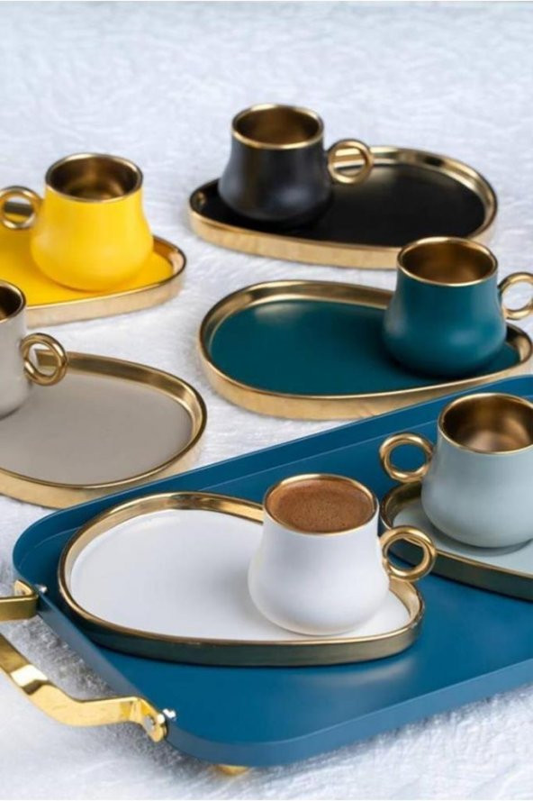 Acar Kronos 6 lı Porselen Kahve Fincanı Takımı SYT-011717