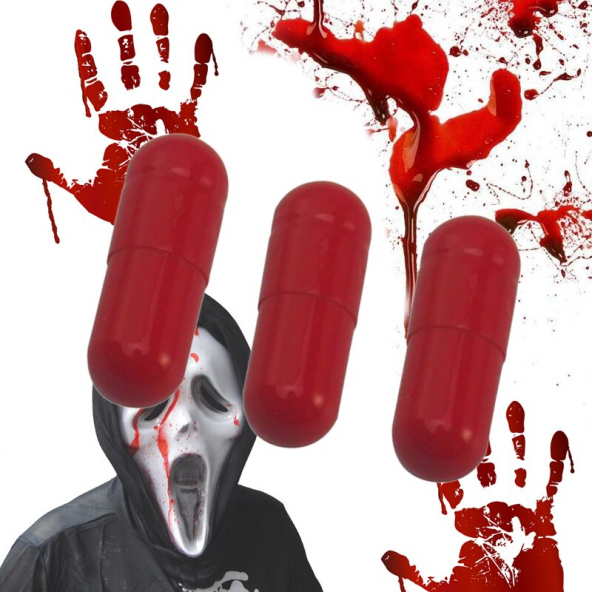 Şaka Kanı Yapay Kan Kapsülü Şaka Oyunları Tiyatro Kanı Gösteri Kanı Parti Şaka Malzemesi