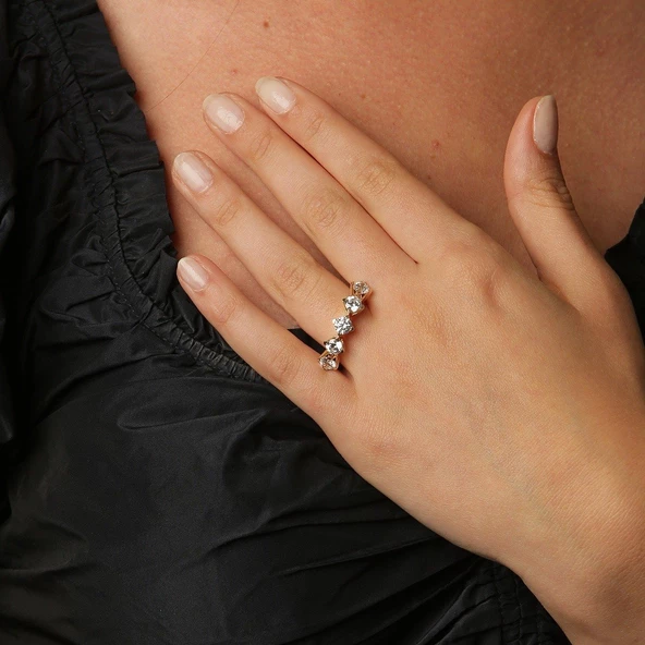 Gold Altın Beştaş Yüzük ürün görseli 1