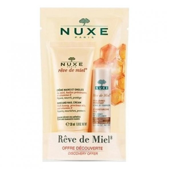 Nuxe Reve De Miel Mini Set Dudak nemlendirici ve El krem