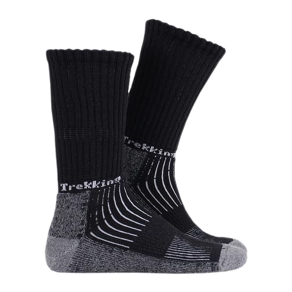 Thermoform Trekking Yürüyüş Kampçı Avcı Çorap Siyah 3'lü Paket - 2