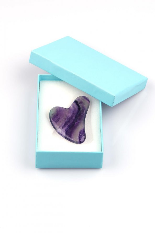 Florit Doğal Taş Gua Sha Yüz Masaj Taşı - 3