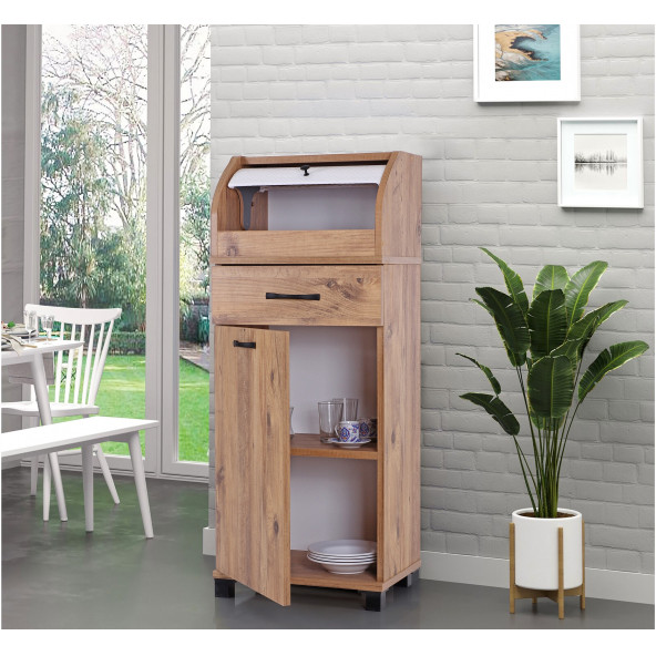 AHŞAP ÇEKMECELİ KİLER DOLABI - 2