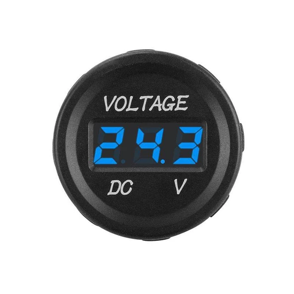 Dijital voltmetre DC 12-24 V vidalı Oto Motosiklet tekne için mvi