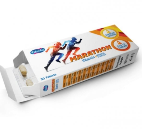 Marathon Vitamin Mineral Compleksi 60 Tablet