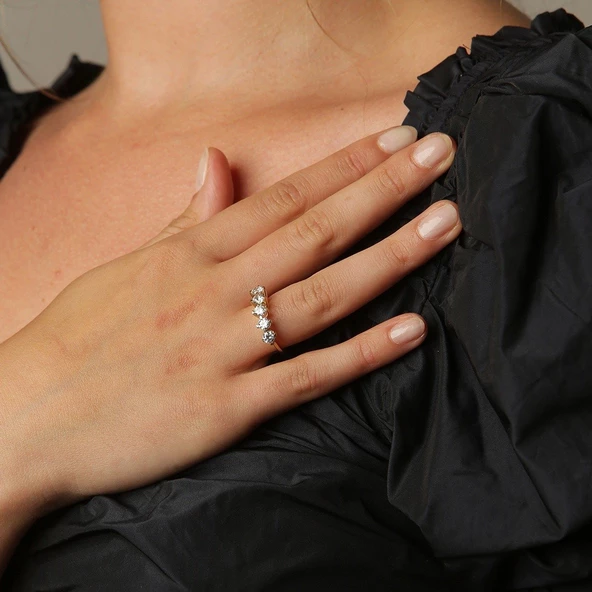 Gold Altın Beştaş Yüzük ürün görseli 1