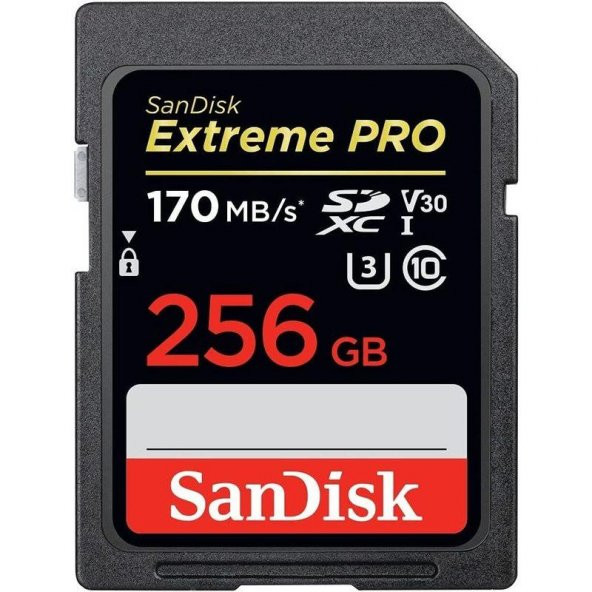 Sandisk Extreme Pro 256gb 200mb/s SDXC Hafıza Kart