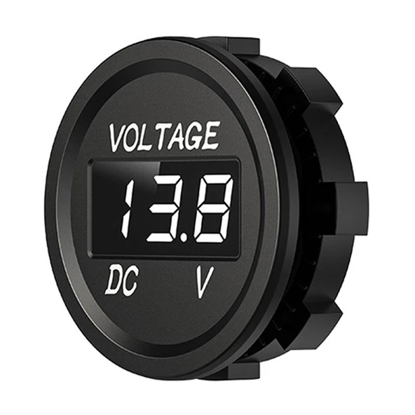 Dijital voltmetre DC 12-24 V vidalı Oto Motosiklet tekne için byz