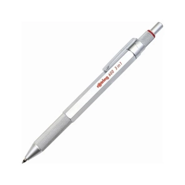 Rotring 600 Krom Multipen Üç Fonksiyonlu Kalem ürün görseli