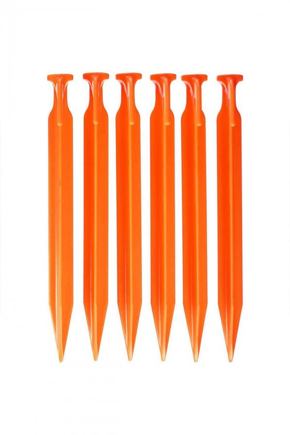 Evolite E-5551 - Arancio ABS Çadır Kazığı - 23cm 6 Adet - 2