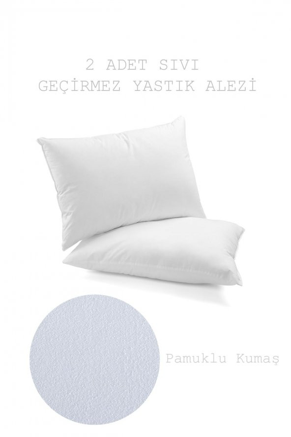 SIVI GEÇİRMEZ PAMUKLU FERMUARLI YASTIK ALEZİ 50 x 70