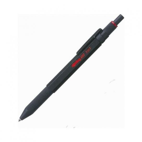 Rotring 600 Siyah Multipen Üç Fonksiyonlu Kalem