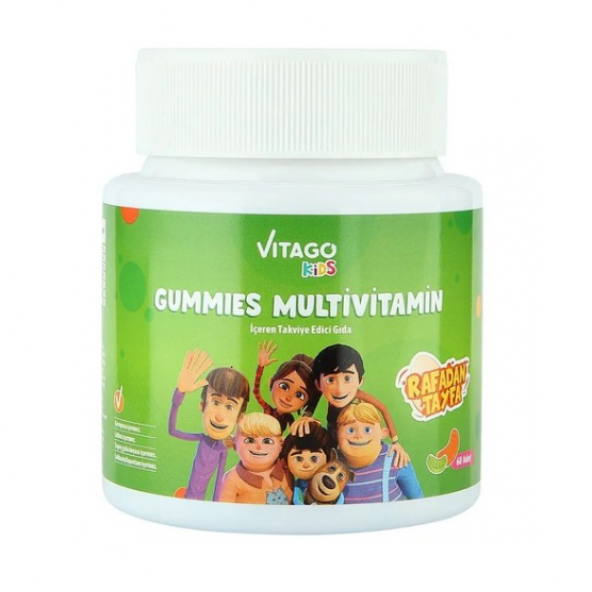Vitago Kids Gummies Multivitamin Multimineral İçeren Çiğnenebilir Form - 60 Adet