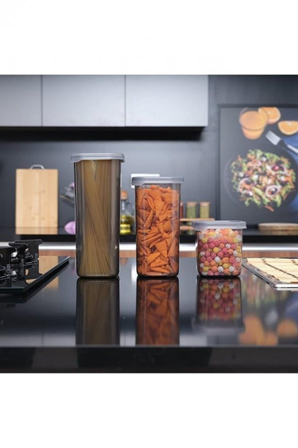 Rossel Premium Lüks Füme 12li Erzak Saklama Kabı Etiket Hediyeli - 2