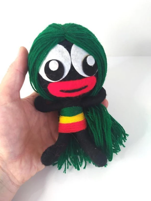 İp Örgü Keçe İlginç Anahtarlık Çanta Süsü Oyuncak Aksesuar ürün görseli