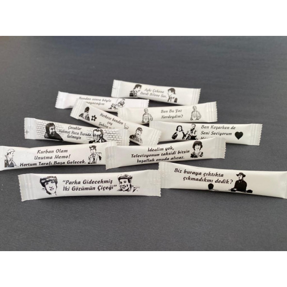 Stick Şeker Yeşilçam Replikli Nostalji Paketi 3 gr x 1000'li - 6