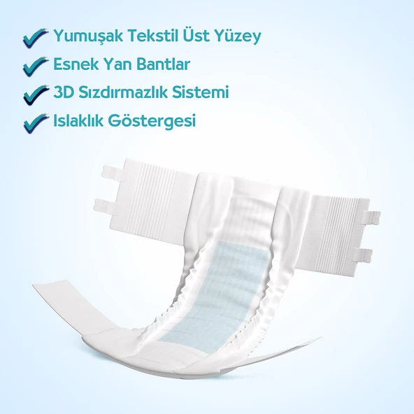 Joly Yetişkin Hasta Bezi Medium 30 Adet - 2