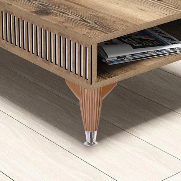 Mobilya Kanepe Koltuk Tv Ünitesi Konsol Konsol Ayağı 17 Cm Baza Ayakları Kahverengi - 3