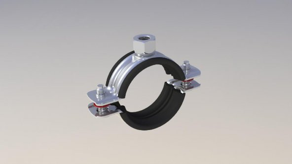 1" Somunlu Kelepçe 10 Adet Norm Lastikli Boru Bağlantı Montaj Elemanı AGMair Agm Yalıtım - 5