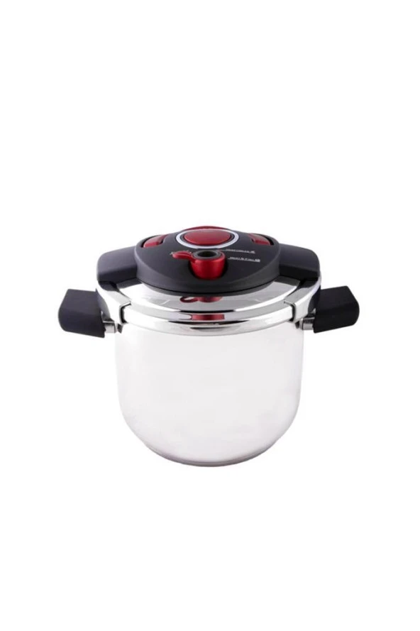 Emsan Innocook 4+6,5 litre Düdüklü Tencere Siyah Kırmızı - 2