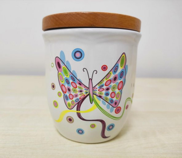 Noble Life Kelebek Bambu Ahşap Kapaklı 3’lü Orta Baharatlık - 20032 - 5