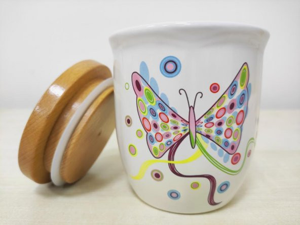 Noble Life Kelebek Bambu Ahşap Kapaklı 3’lü Orta Baharatlık - 20032 - 6