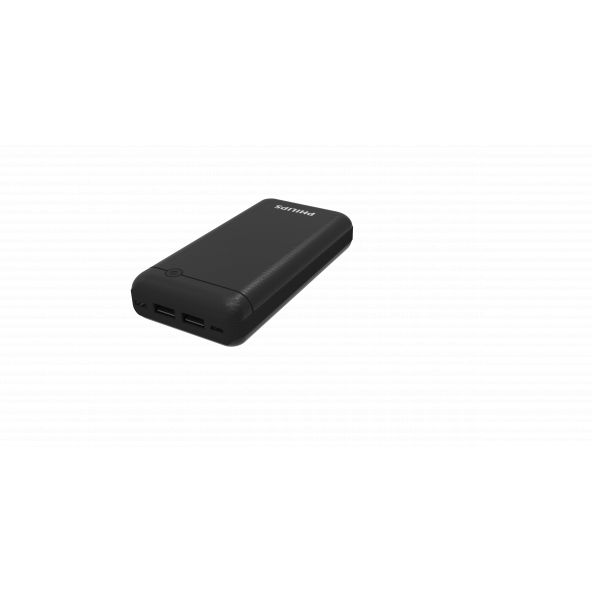 Philips DLP1720CB 20.000 mAh 2 USB Çıkışlı Powerbank Siyah