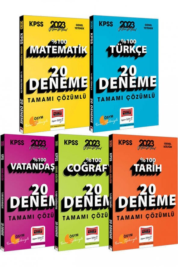 Yargı Yayınevi 2023 Kpss Gy Gk Tamamı Çözümlü 20 Deneme Seti - 1