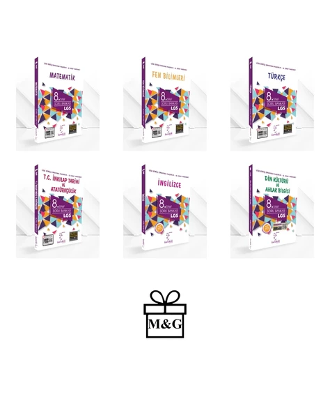 LGS 8.Sınıf Matematik Fen Türkçe İnkılap İngilizce Din Soru Bankası