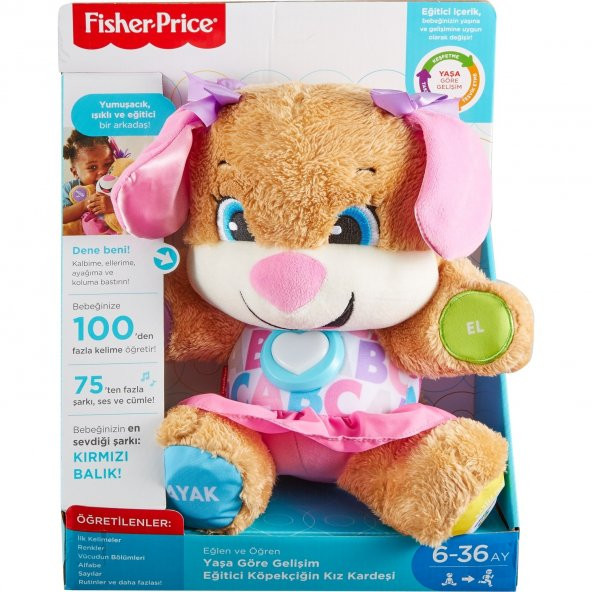 Fisher Price Eğitici Köpekçiğin Kız Kardeşi Türkçe Eğlen ve Öğren