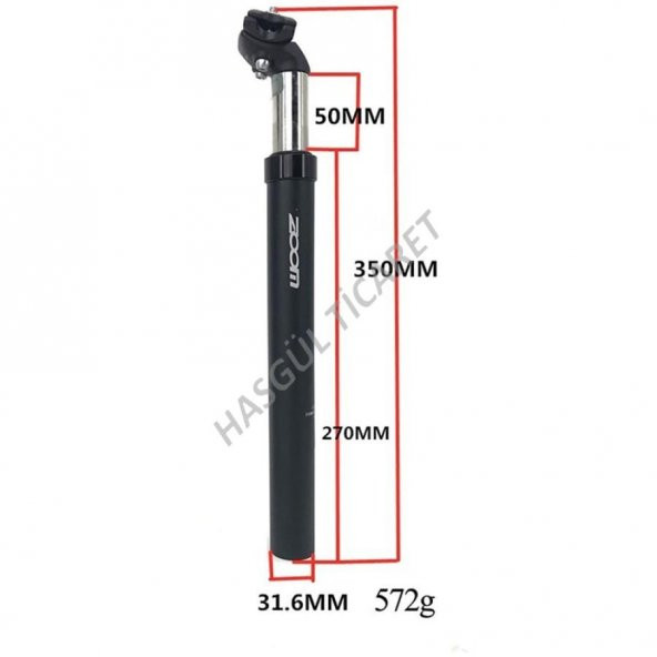 Hsgl Bisiklet Sele Borusu  Amortisörlü  31.6 mm  Kızaklı Zoom Bisiklet Yedek Parça Yol Şehir Dağ Bisiklet - 4