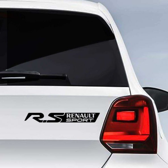 Reno Renault Sport R.S. Logo Şerit Oto Sticker, Etiket, Araç Çıkartma, Modifiye, Aksesuar