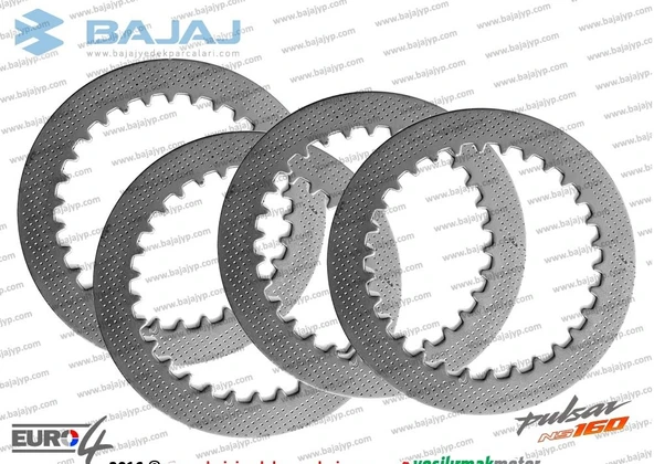 BAJAJ NS 200 PULSAR - RS200  DEBİYAJ BALATA VE SAC SETİ (KOMPLE) - 2