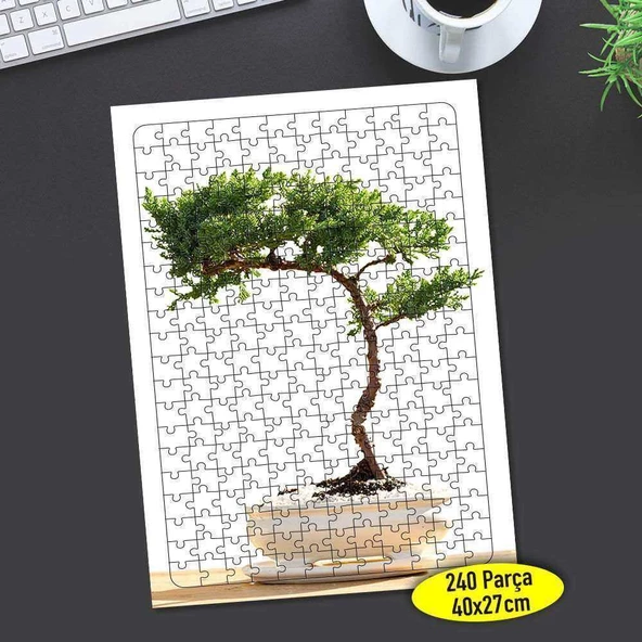 Küçük Saksı Ağaçları 240 Parça Puzzle Yapboz-322423394