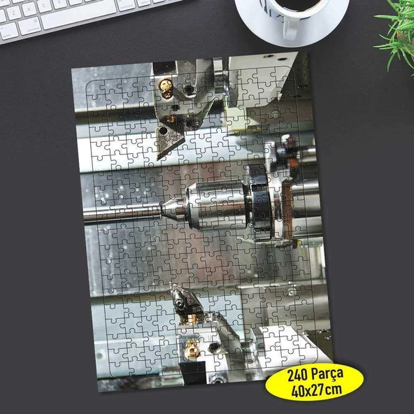 CNC Elmas Kesim Takım Tezgahı 240 Parça Puzzle Yapboz-70322355