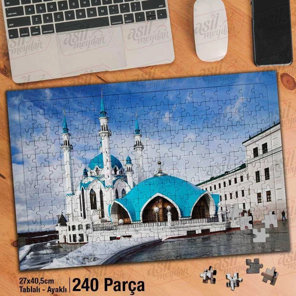 Asil Hobi Rusya - Camii - Deniz - Dini -Mimari Yapboz-Ayak Destekli Çerçeveli 240 Parça Puzzle