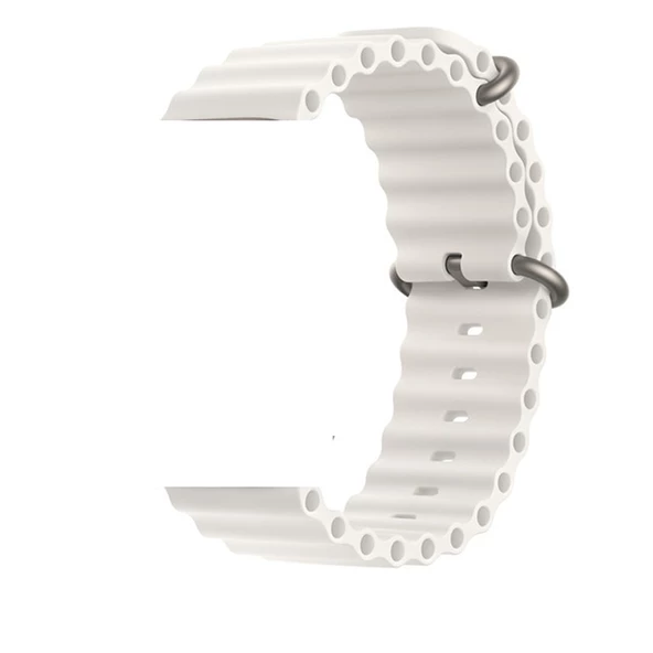 Gpack Apple Watch SE 44mm Kordon Yeni Dizayn Silikon HS05 - Resim 4