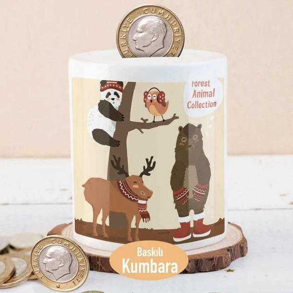 Ağaca Tırmanan Panda ve Arkadaşları Para Birikim Kumbarası-2143